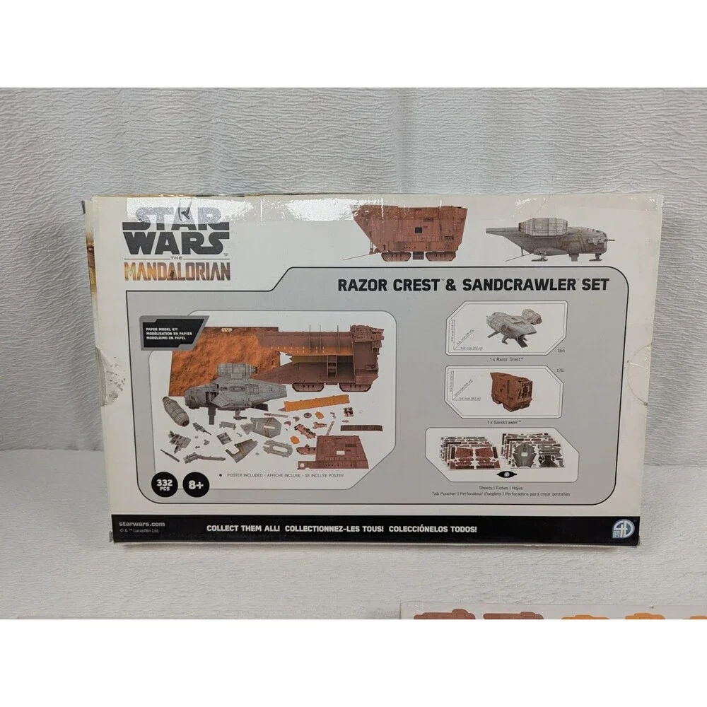 Star Wars - The Mandalorian - Paper Model Kit - Razor Crest & Sandcrawler Set